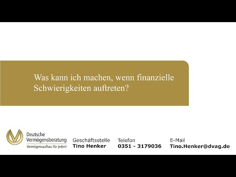 Was kann ich bei finanziellen Schwierigkeiten machen?