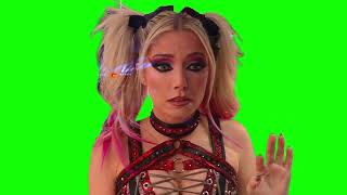 Alexa Bliss shocked green screen