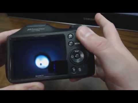 Sony Cybershot DSC H200 Black Digital Camera Unboxing