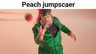 Cover art for peach jumpscare!! (scary!!)