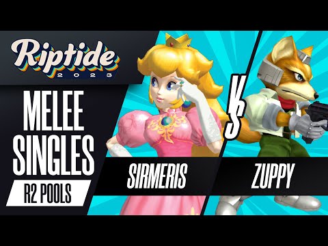 Sirmeris (Peach) vs Zuppy (Fox) - Melee Singles Round 2 Pools - Riptide 2023