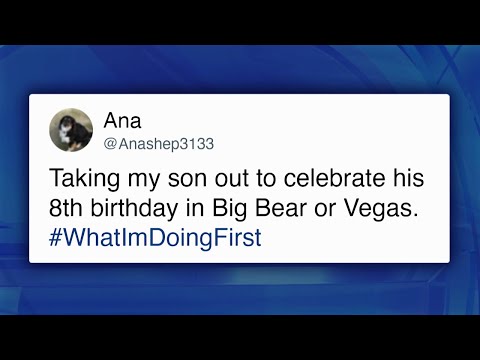 在#WhatImDoingFirst#中，夢想著去牙買加和拉斯維加斯旅行。 (Dreams of Trips to Jamaica and Las Vegas in #WhatImDoingFirst)