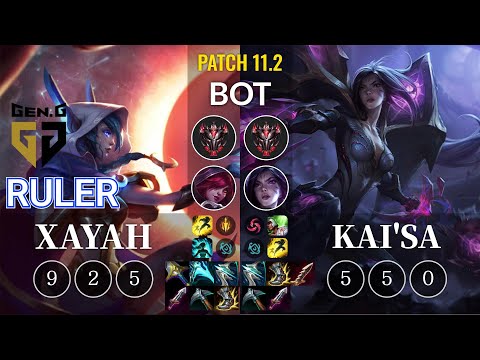 GEN Ruler Xayah vs Kai'Sa Bot - KR Patch 11.2