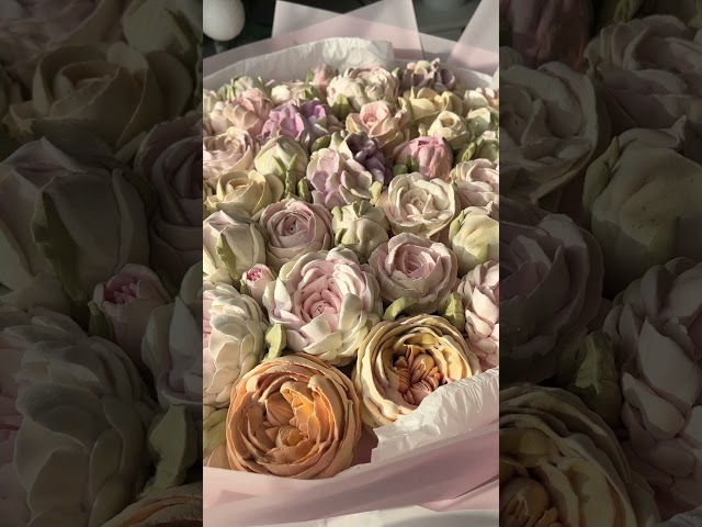 Букет персиково-розово белый, 40 см Видео