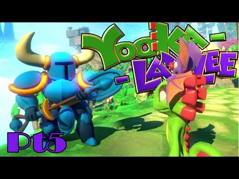 Yooka Laylee Pt5 - Xbox One - Exploring Tribalstack Tropics [Shovel Knight and The Great Rampo]