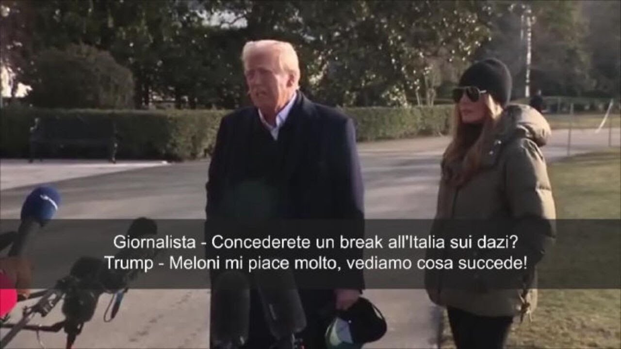 Trump nel 2025: Dazi all'Italia? Meloni mi piace molto, vediamo