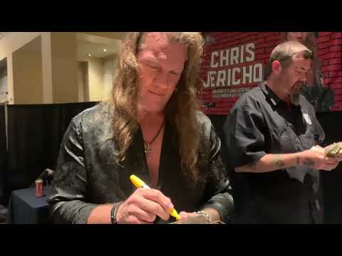 Chris Jericho signing for me at Silver Scream Con in Danvers, MA 9/9/2023