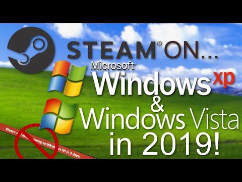 Using Steam on Windows XP (and Vista) today!