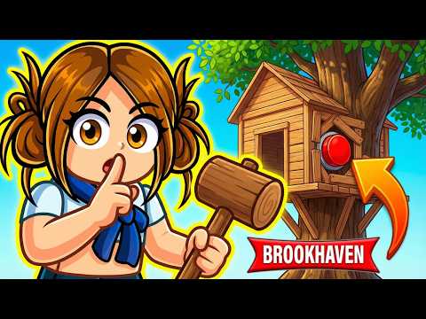 I secretly built a treehouse! 😱 I invited my friends 🌳 Roblox Brookhaven 🏡RP