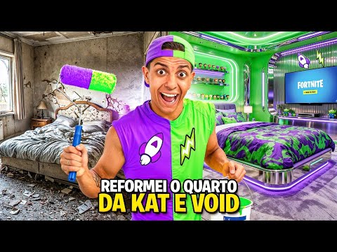 REFORMEI O QUARTO DA KATLEN E DO VOID *Gastei $20 mil