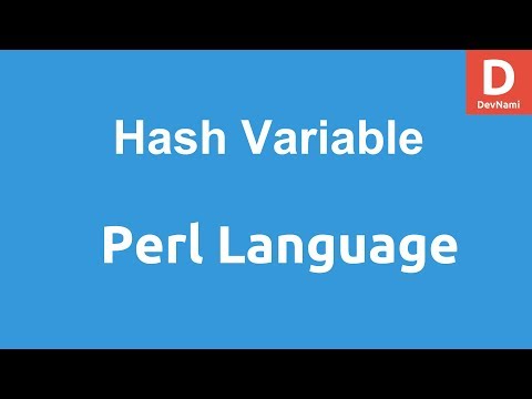 Perl Programming Hash Variable