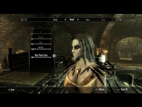 ♥Best looking female Dark Elf character in Skyrim (HD)♥