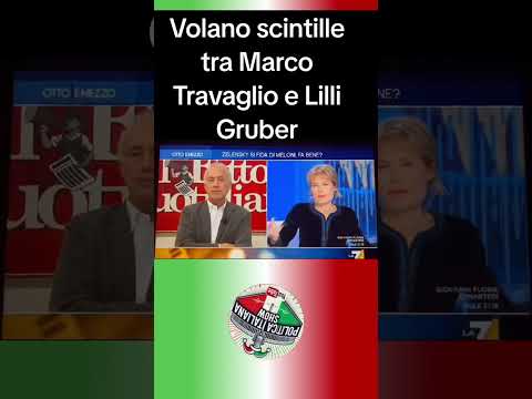 CLASH BETWEEN TRAVAGLIO AND GRUBER! @PoliticaItalianaShow #politicaitalianashow