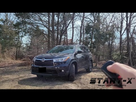 Start-X Toyota Highlander PTS Remote Start Install, long version.