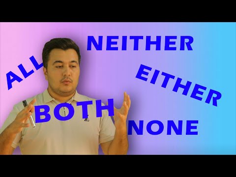 Everbest: Lesson 46 - BOTH, NEITHER, EITHER, ALL, NONE [O'zbek tilida]