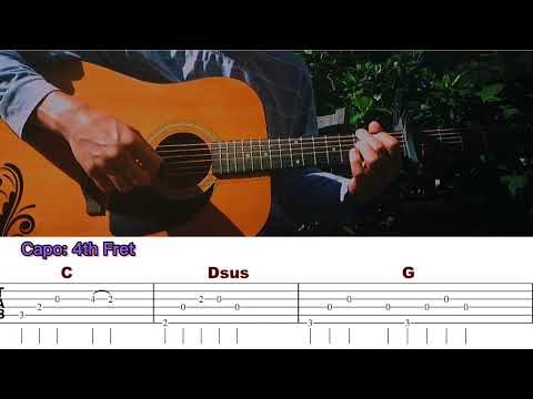 Late night melancholy - Rude boy | BASIC Acoustic Fingerstyle Guitar tabs, chords tutorial, plucking
