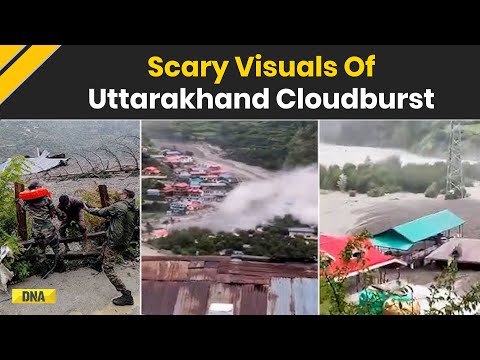 Uttarakhand Cloudburst: Horrific Visuals From Uttarkashi, Flood-Hit Dharali | Cloudbust Havoc