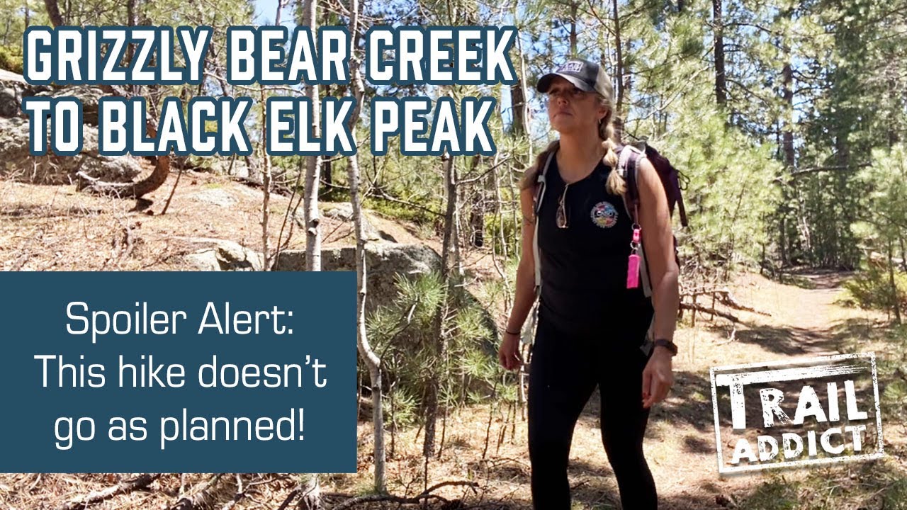 Grizzly Bear Creek to Black Elk Peak - Downed trees, losing the trail and hiking in the dark!