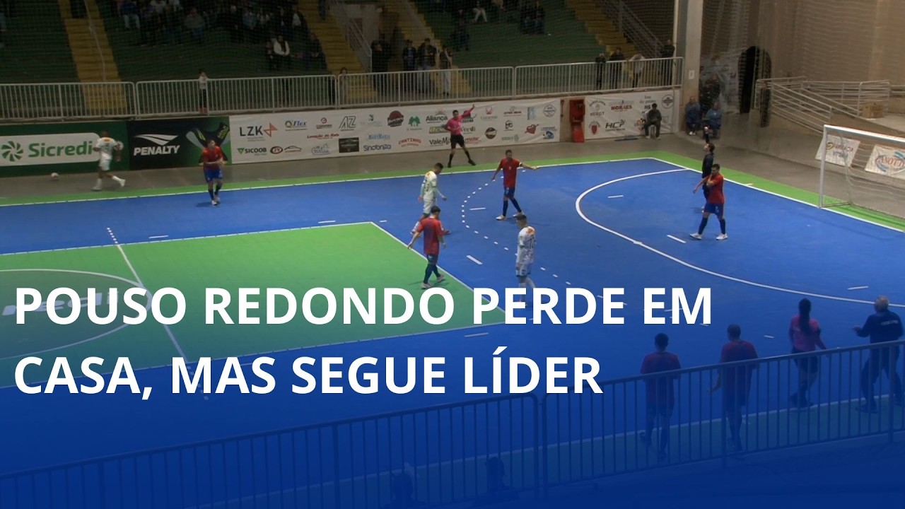 Pouso Futsal perde em casa, mas segue líder