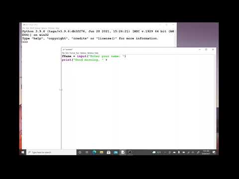 Python Tutorial 5 User Input And Concatenation