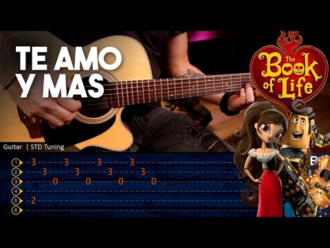 Te Amo y Más  - El Libro de La Vida GUITARRA ACORDES + SOLO  | Cover Christianvib