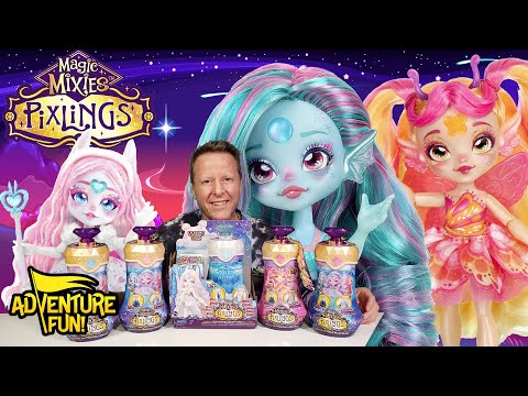 5 Magic Mixies Pixlings Including Exclusives Wynter & Flitta Adventure Fun Toy review!