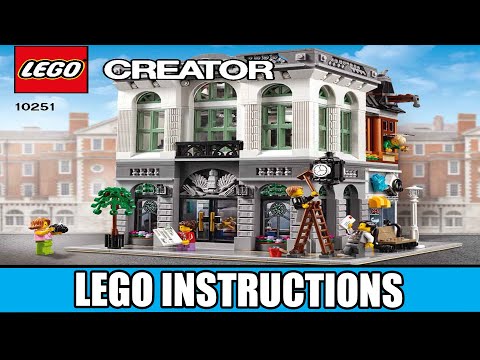 LEGO Instructions: How to Build LEGO Brick Bank - 10251 (LEGO CREATOR EXPERT)