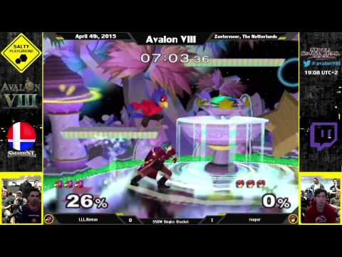Avalon VIII - LLL.Remen (Falco, Fox) Vs reaper (Marth) - SSBM Singles Losers R9