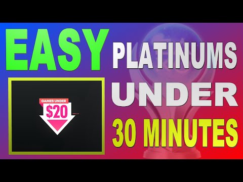 All Easy Platinums Under 30 minutes | Games Under $20 - 5 minute Platinums - Crossbuy - PS4/PS5/Vita