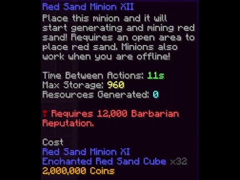 How to get the new tier 12 nether minions