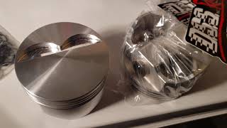 Dss Racing E Series forged pistons, sbc build.