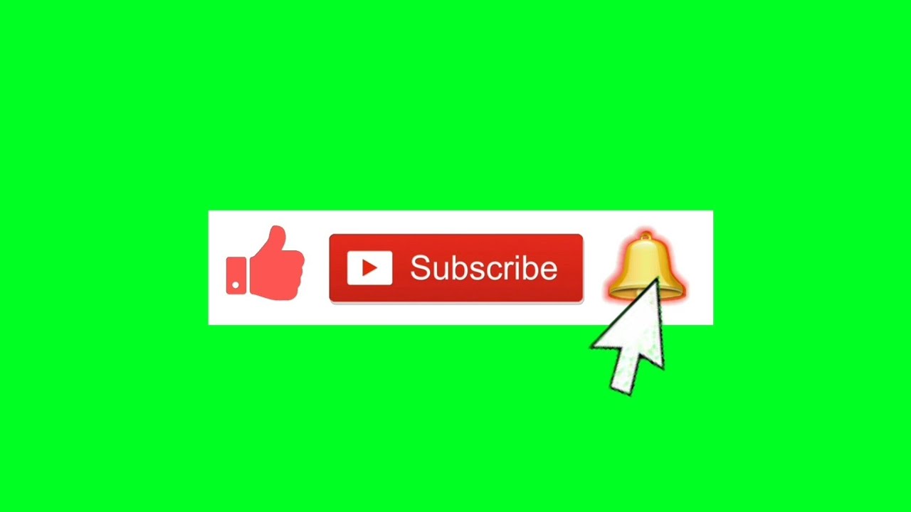 13 NEW GREEN SCREEN  ANIMATED SUBSCRIBE BUTTON WITHOUT COPYRIGHT
