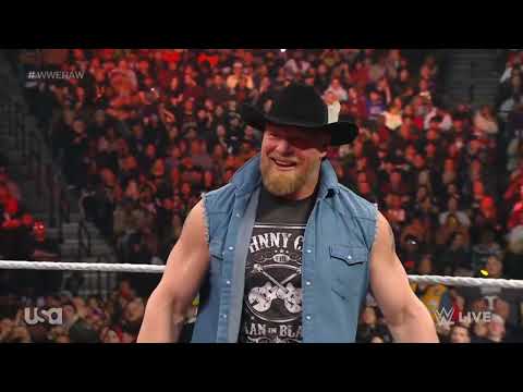 WWE RAW BROCK LESNAR ENTRANCE 02/13/23