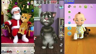 Funny video games for kids Talking Santa Talking Tom Baby Babsy