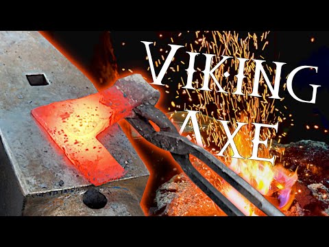 Forging a VIKING AXE the Medieval WAY