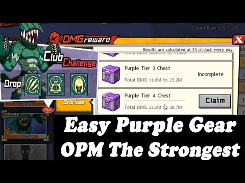 One Punch Man: The Strongest Man Tips Groribas Boss Challenge (Panen Purple Gear) #f2p #opm