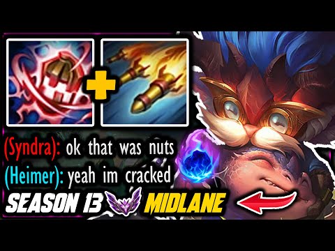 When the 7.6 MILLION MASTERY Heimerdinger goes crazy! (HEIMERDINGER VS SYNDRA MIDLANE)