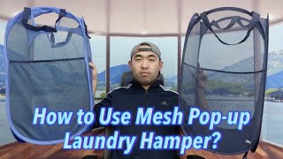 How to Use HOUSE AGAIN Mesh Pop-up Laundry Hamper?