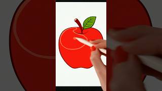 Draw an Apple with the FLO method! #learntodraw #springonshorts