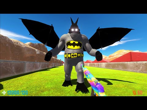BATMAN GORO vs FPS AVATAR DEATH RUN DRAGONLAND - Animal Revolt Battle Simulator