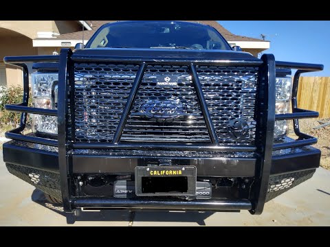 26. Ranch hand bumper install: 2022 Ford F350 Dually Lariat Supercab Antimatter Blue Super duty