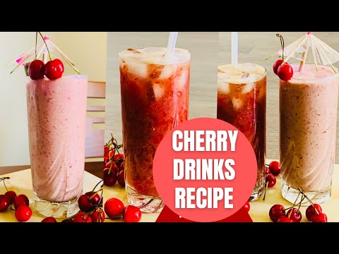 Cherry Drinks Recipe | Cherry Milkshake | Cherry Lime Crush | @tasyfood009