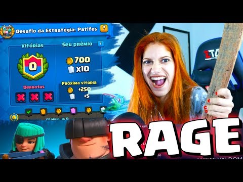 RAGE DESAFIO DO CAPIROTO DAS PATIFES NO CLASH ROYALE