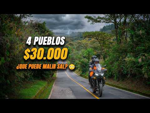 4 PUEBLOS con SOLO $30.000 en MOTO (Casi pierdo el almuerzo) | Ruta Lechera Antioquia