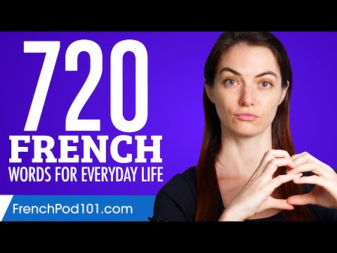 720 French Words for Everyday Life - Basic Vocabulary #36