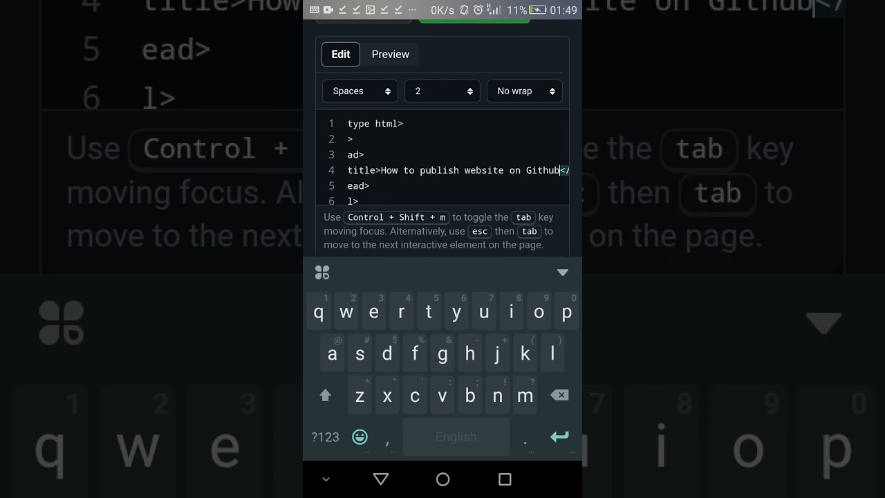 How to Publish or Deploy your Websites to Github using your Android Phone, Simple Steps!