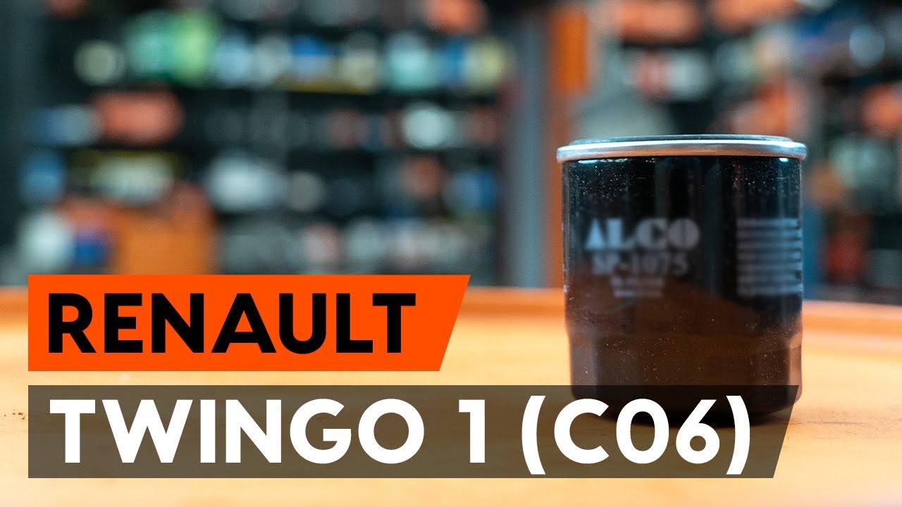Kaip pakeisti Renault Twingo C06 variklio alyvos ir alyvos filtra - keitimo instrukcija