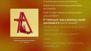 Download lagu Billie Eilish - idontwannabeyouanymore mp3 Download lagu Billie Eilish - idontwannabeyouanymore mp3