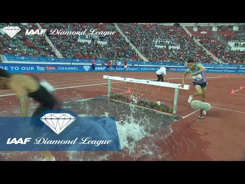 Waterjump Failure In The Men's Steeplechase - IAAF Diamond League Rabat 2017