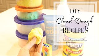 DIY CLOUD DOUGH | How to make cloud dough at home | Easy Cloud dough recipe with only 2 ingredients